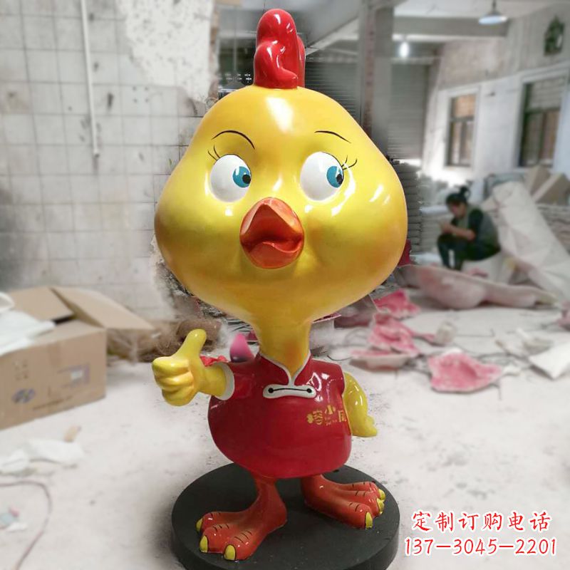 南阳“玻璃钢制造的精美鸡雕塑”