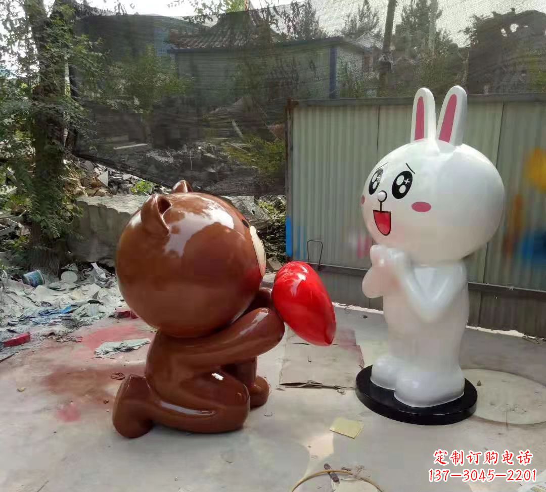 南阳玻璃钢卡通熊猫雕塑公园卡通动物雕塑