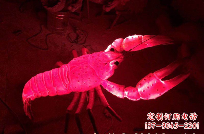 南阳玻璃钢龙虾雕塑