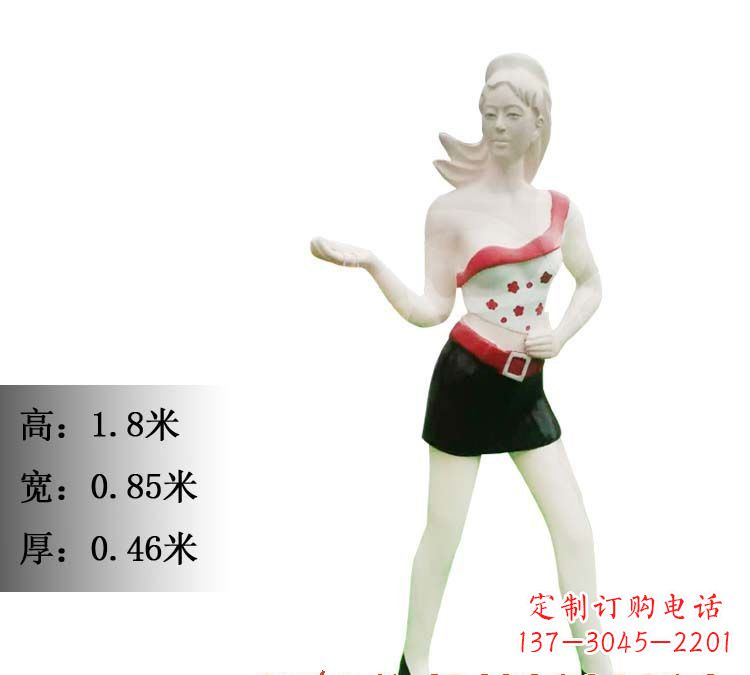 南阳玻璃钢美女雕塑精致细腻的艺术精品
