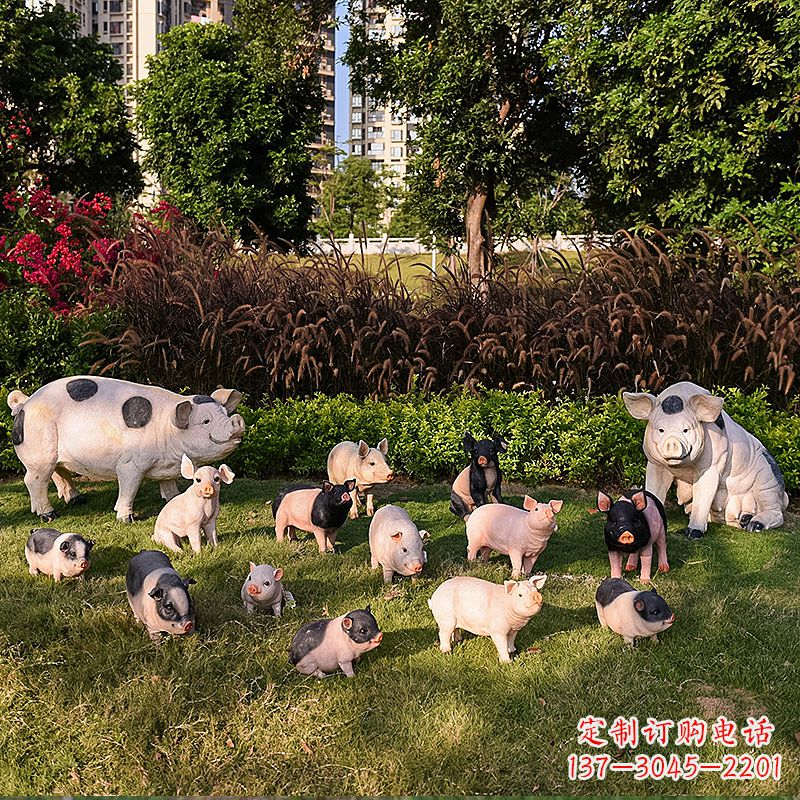南阳玻璃钢树脂仿真动物雕塑——公园农家院精美装饰