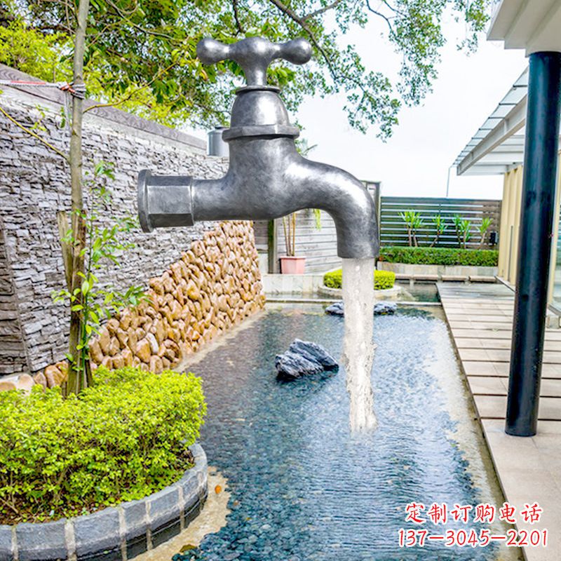 南阳玻璃钢水龙头喷泉