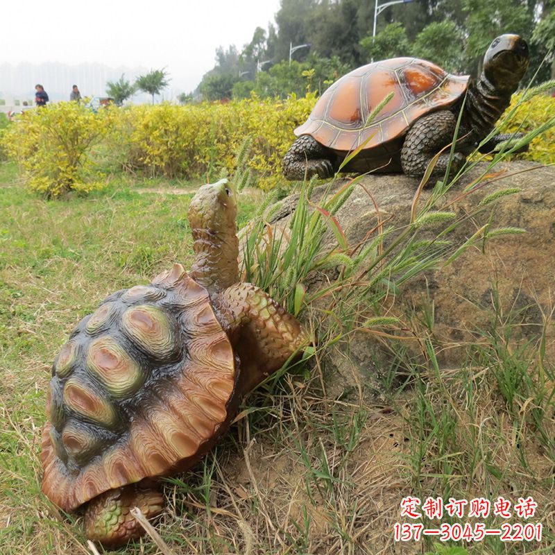 南阳玻璃钢乌龟雕塑别致而古朴