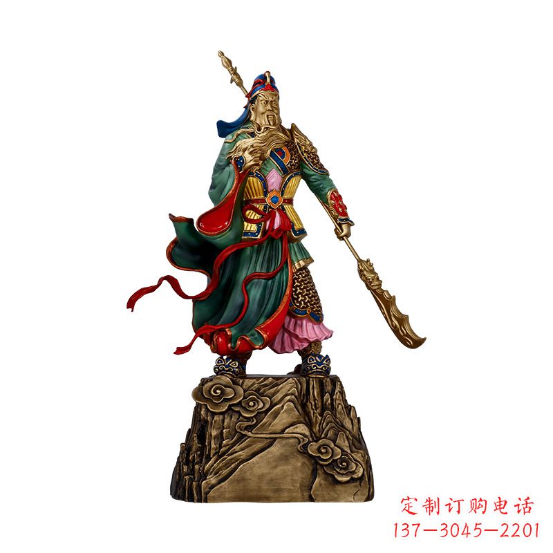 南阳玻璃钢制关羽雕塑