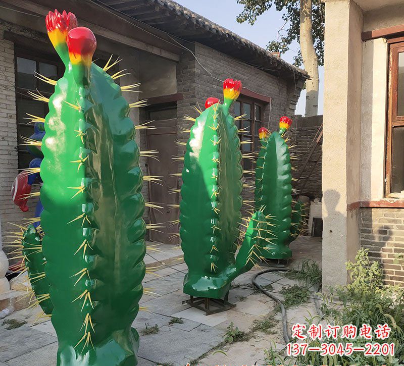 南阳玻璃钢仙人掌景观雕塑