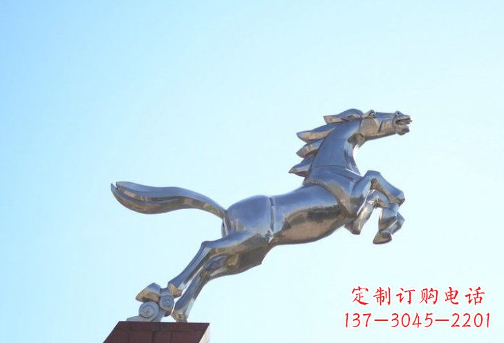 南阳不锈钢奔马雕塑