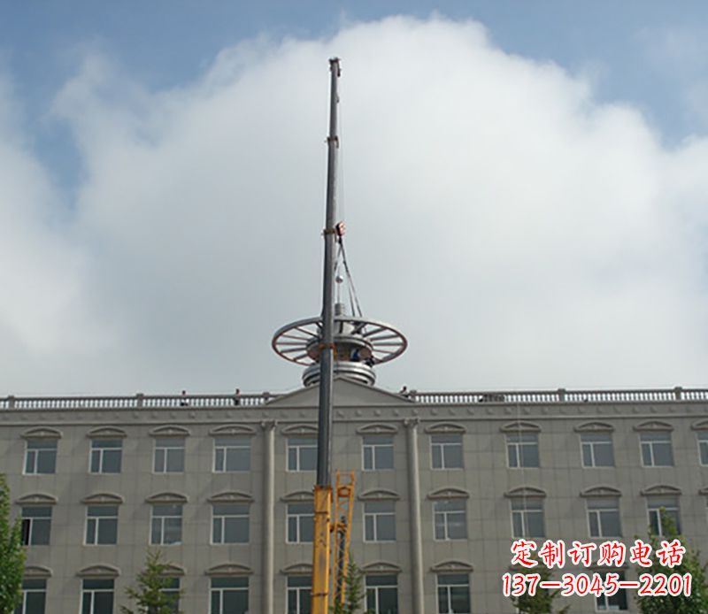 南阳不锈钢避雷针雕塑——安全保护灵感之源