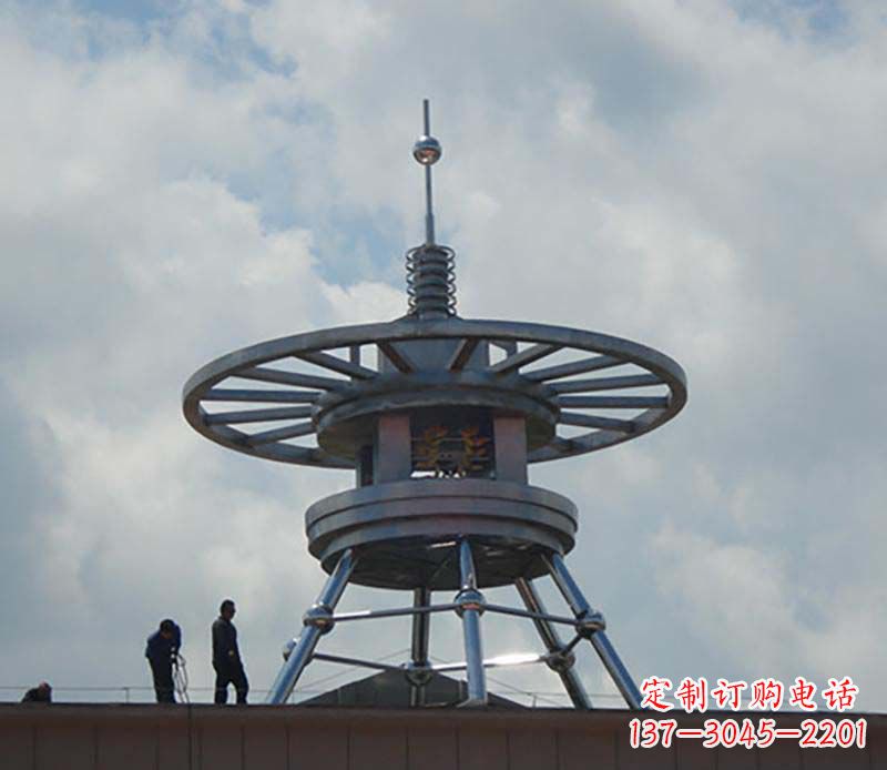 南阳不锈钢避雷针造型景观雕塑