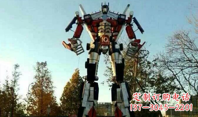 南阳不锈钢变形金刚卡通雕塑