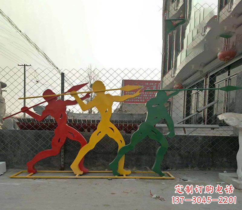 南阳不锈钢标枪雕塑