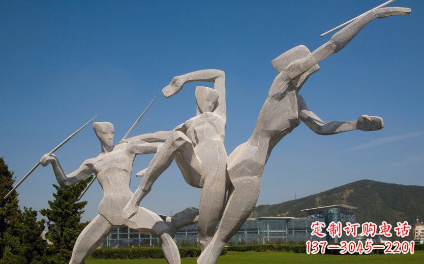 南阳不锈钢标枪雕塑一种新型的艺术形式