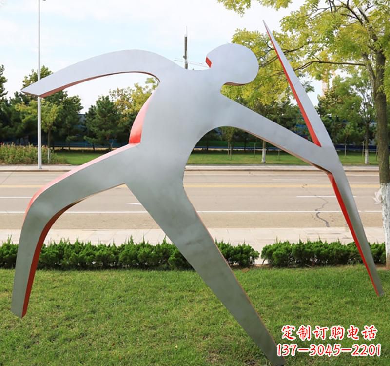 南阳不锈钢标枪雕塑2