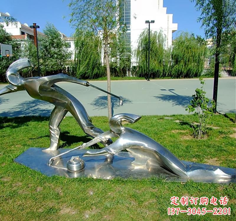 南阳不锈钢冰壶雕塑——一种艺术形式