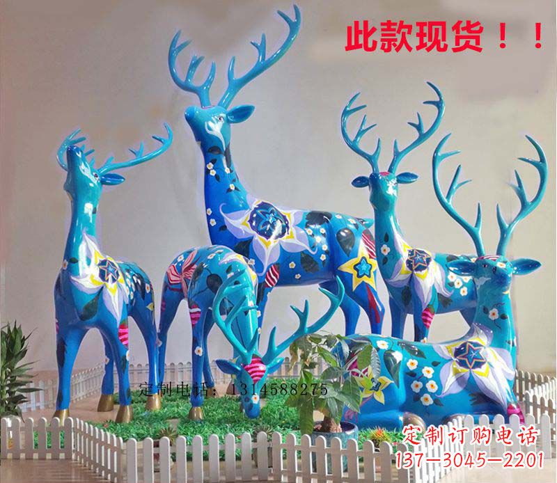 南阳不锈钢彩绘公园动物小鹿