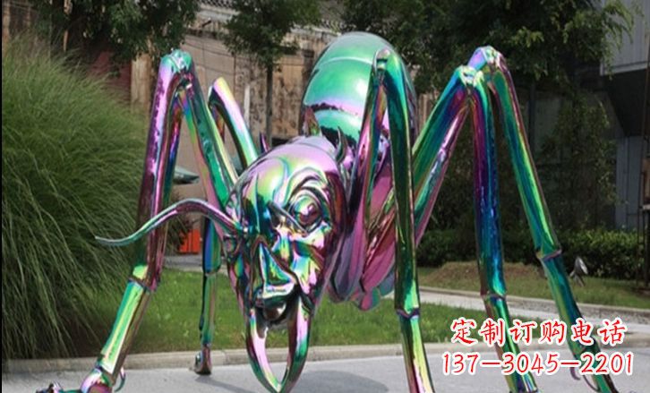 南阳不锈钢彩色蚂蚁公园景观雕塑