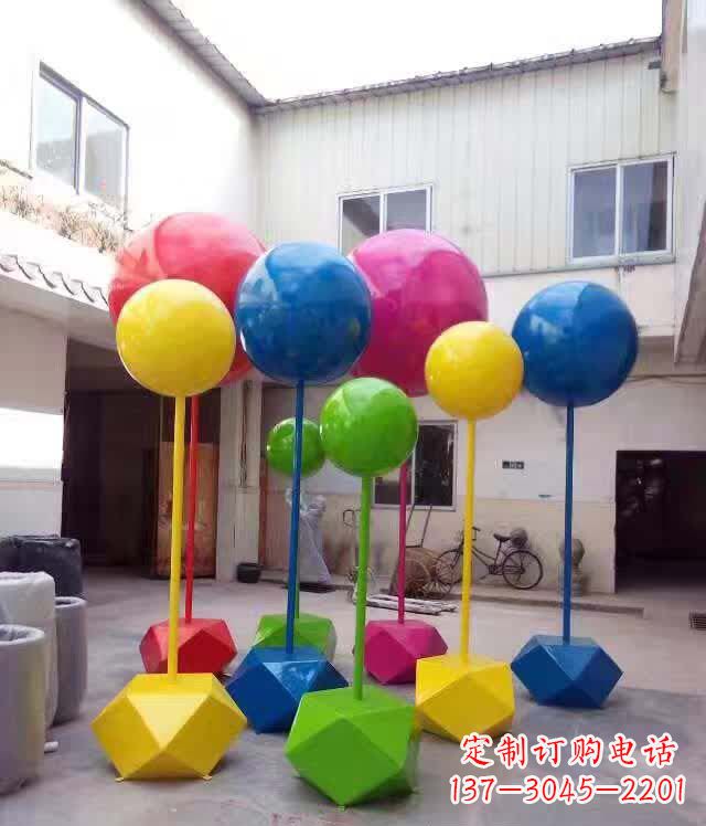 南阳不锈钢彩色气球雕塑艺术的绚丽缤纷