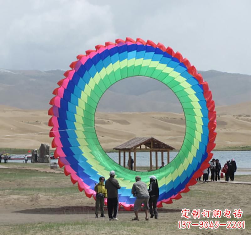 南阳不锈钢彩色圆环雕塑