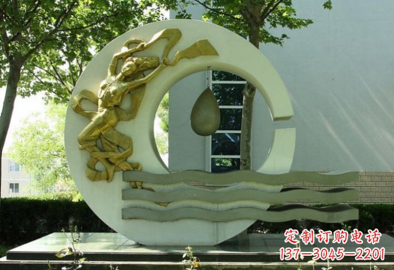 南阳不锈钢嫦娥奔月雕塑
