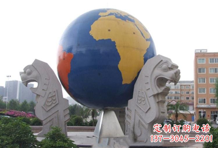 南阳不锈钢城市彩色地球雕塑让世界变得更美