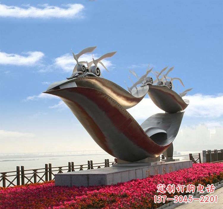南阳海鸥雕塑——点缀不锈钢城市