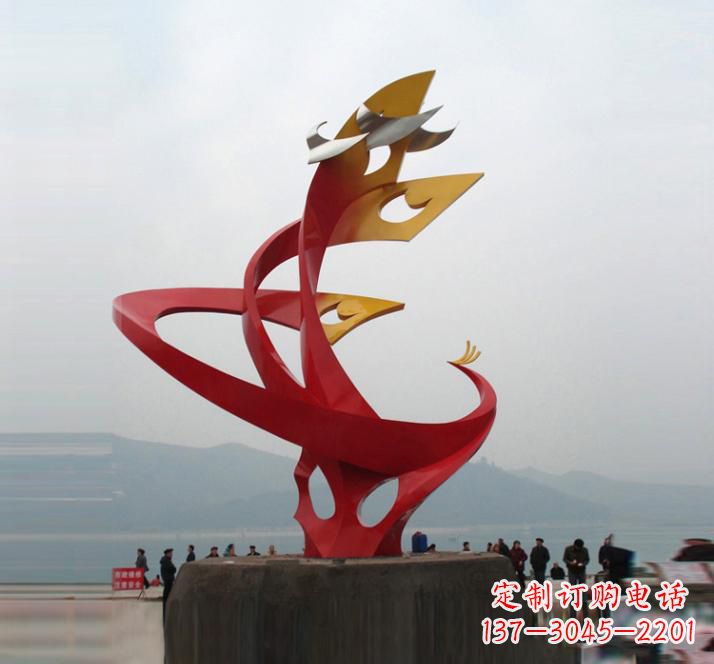 南阳精美的不锈钢凤凰雕塑