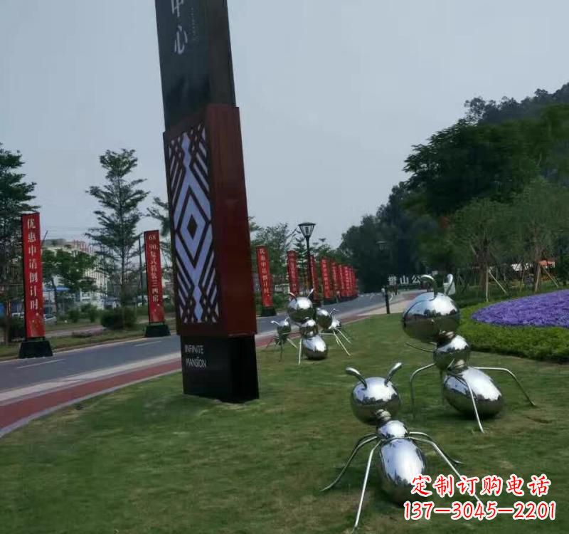 南阳不锈钢蚂蚁雕塑精美的艺术精品