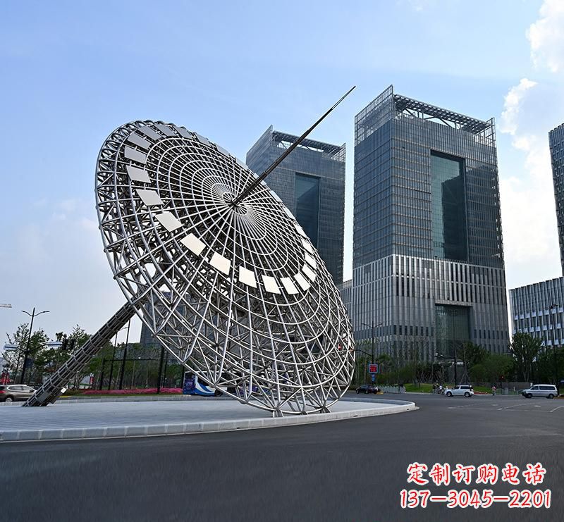 南阳不锈钢城市璀璨的摩天轮雕塑