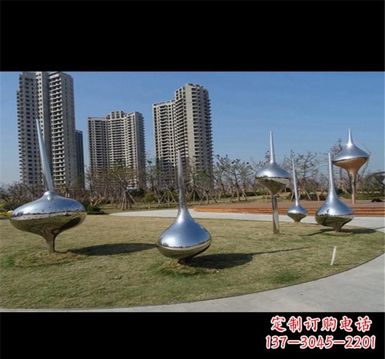 南阳不锈钢城市水滴雕塑唤醒城市的灵魂