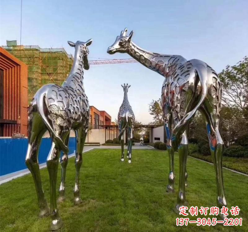 南阳不锈钢城市园林动物雕塑