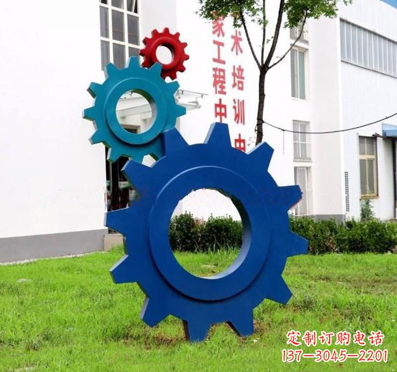 南阳不锈钢齿轮雕塑创新艺术的结晶