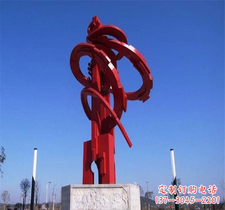 南阳不锈钢齿轮雕塑把技术艺术完美结合