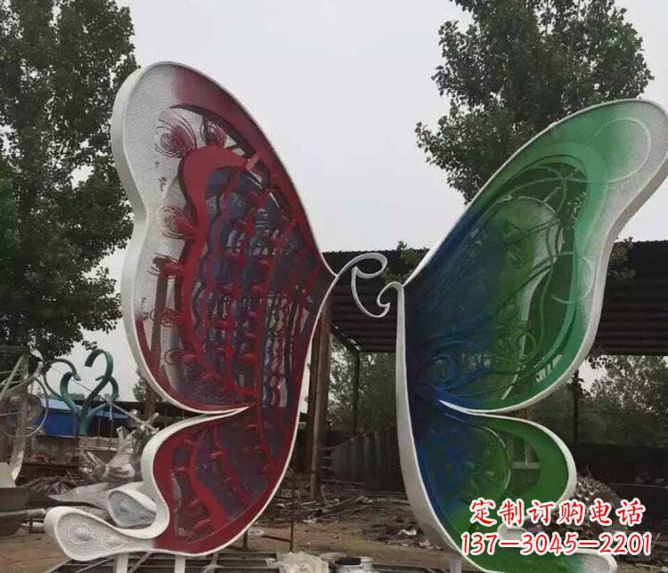 南阳不锈钢蝴蝶公园动物雕塑