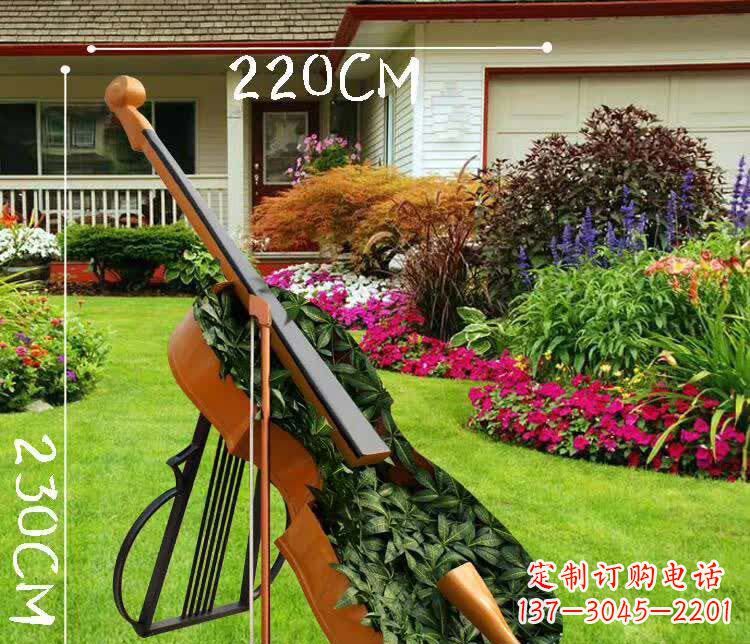 南阳不锈钢抽象大提琴雕塑1