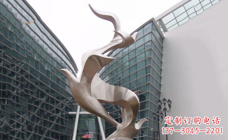 南阳不锈钢大雁雕塑