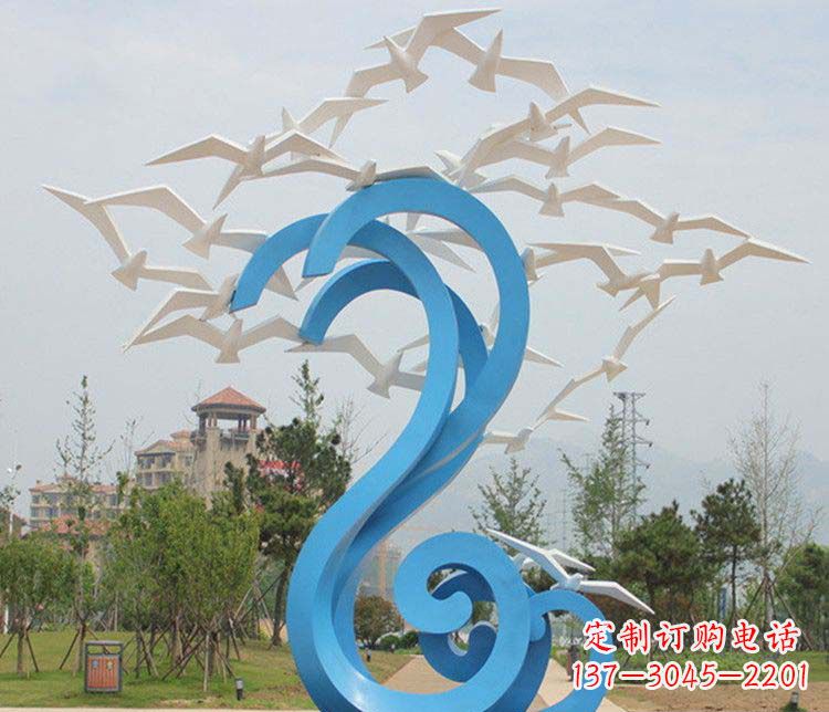 南阳不锈钢大雁雕塑传承传统文化的象征