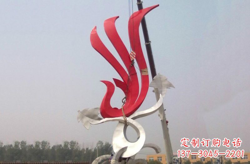 南阳不锈钢凤凰雕塑安装介绍