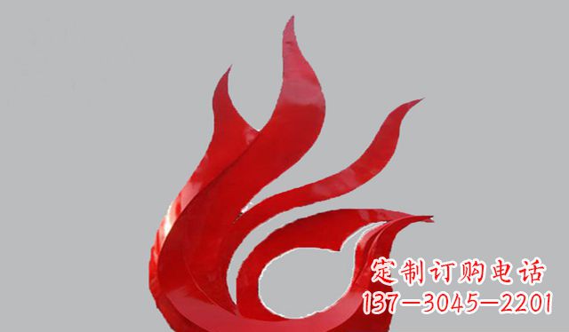 南阳不锈钢凤凰雕塑——传承古代文化之美