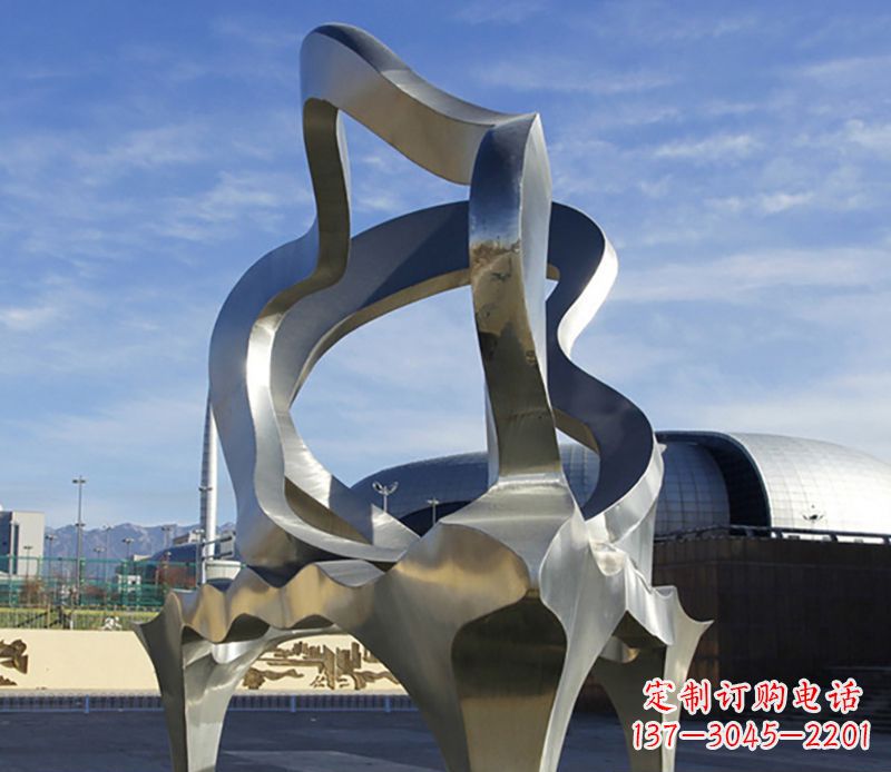 南阳不锈钢抽象钢琴雕塑 (2)