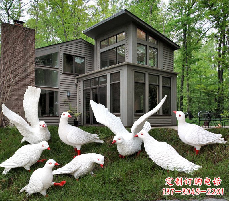 南阳不锈钢抽象鸽子雕塑
