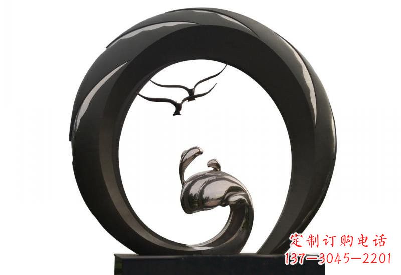 南阳不锈钢海鸥雕塑海洋之韵