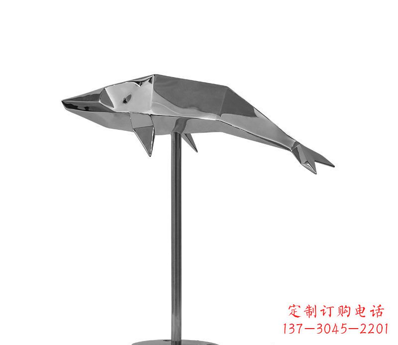 南阳不锈钢海豚雕塑