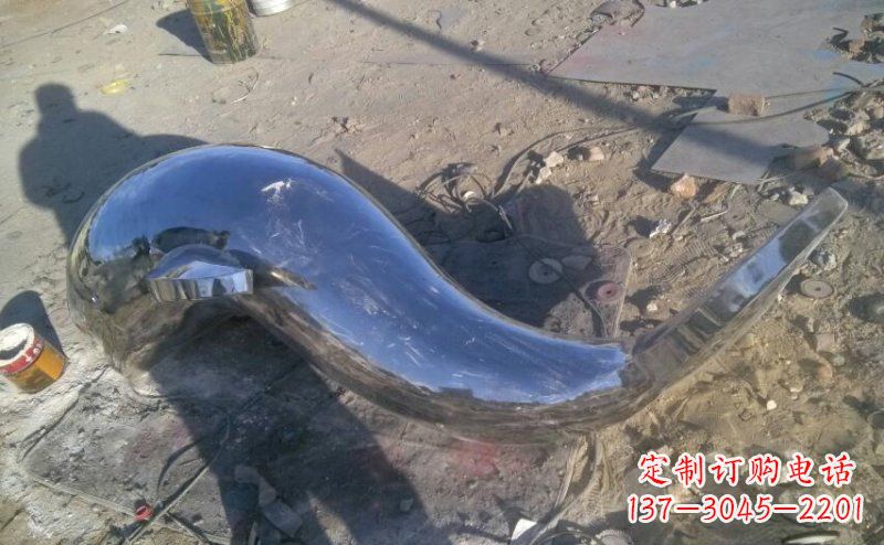 南阳不锈钢海豚雕塑展示优雅美丽