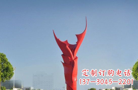 南阳不锈钢火炬雕塑——点燃友谊之火