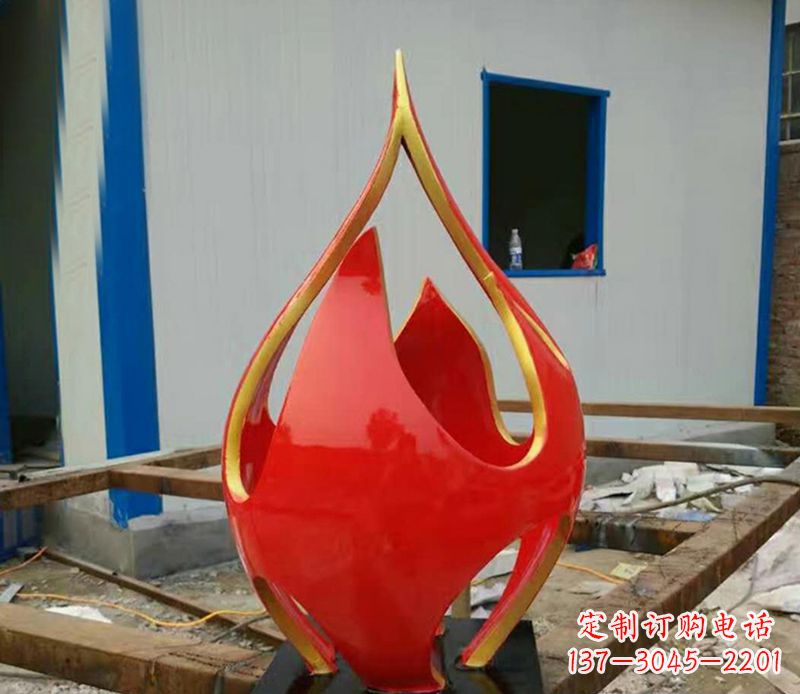 南阳不锈钢抽象火龙果广场雕塑