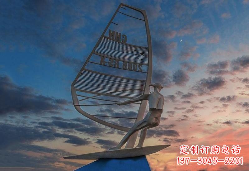 南阳不锈钢帆船雕塑——象征着美丽的梦想