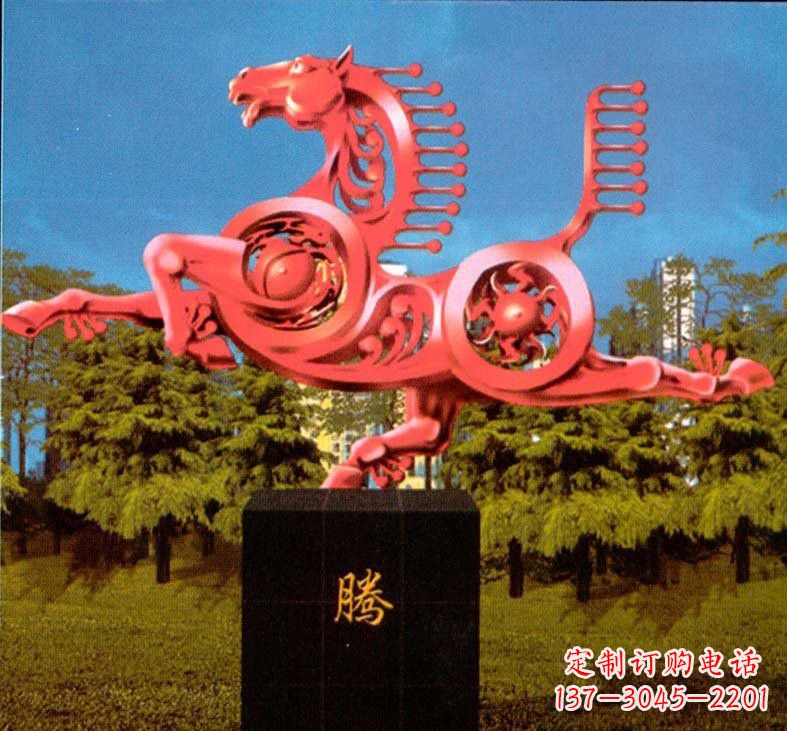南阳不锈钢抽象马雕塑设计图