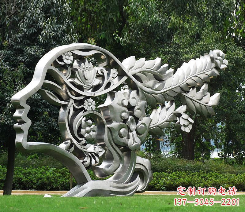 南阳不锈钢美女雕塑给空间带来灵动的美