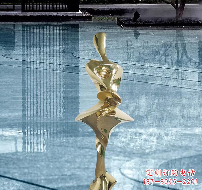 南阳不锈钢材质的人体雕塑
