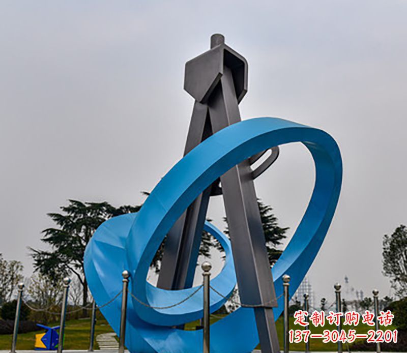 南阳不锈钢创意圆规造型