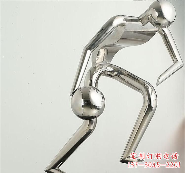 南阳不锈钢保龄球雕塑——抽象人形美学之精华
